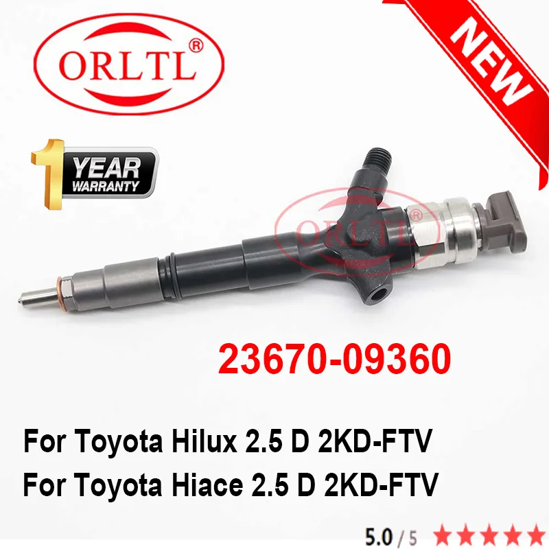 

NEW 2KD-FTV Injector 23670-09360 For DENSO Injection Diesel For TOYOTA HILUX 23670-0L070 095000-8740 095000-7761 HIACE V2.5 D4D