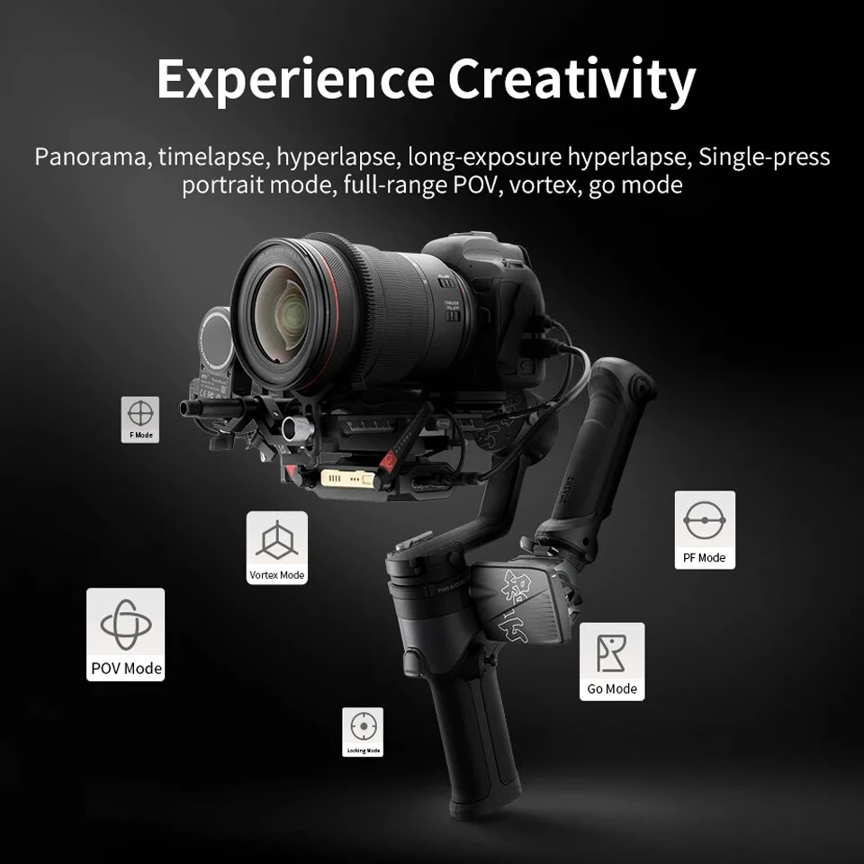 ZHIYUN WEEBILL 2 3-Axis Camera Gimbal with 2.88" Touch Screen Display for Film Shooting Live Streaming Interview Recording