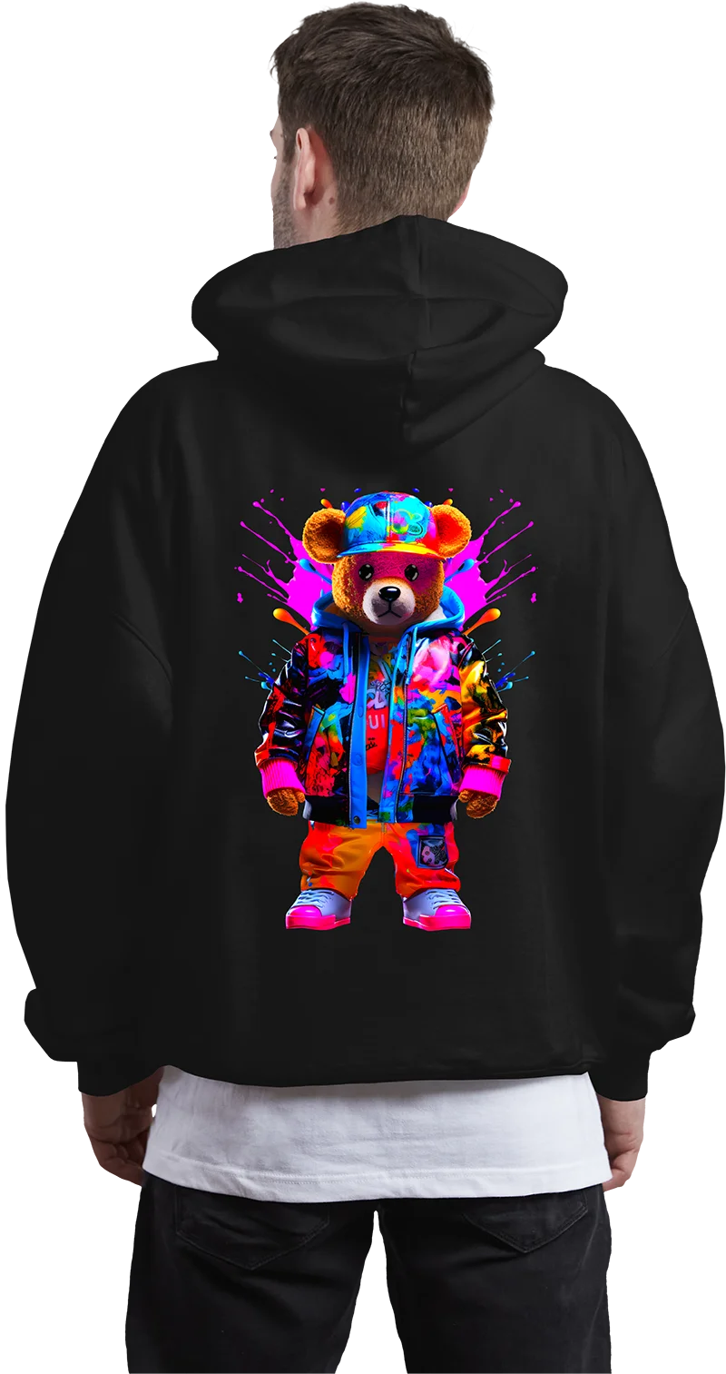 Graffiti Bears Stylish Waterproof Iron-On Patch