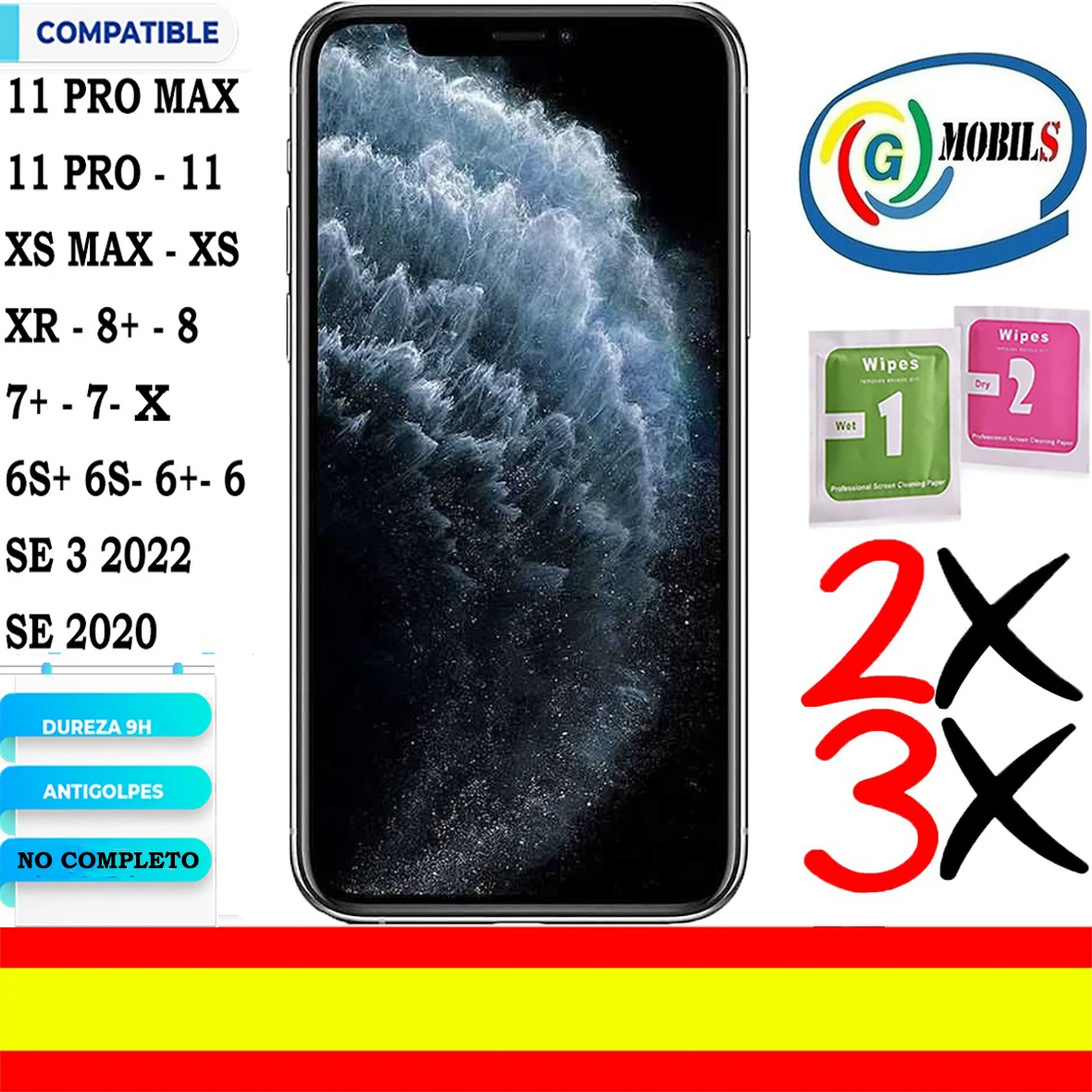 Compatibile Apple Iphone 11 Pro Max 11 Pro 11 Pro 11 Xs Max Xs Max Xs Xs Xr X 8 Plus 8 7 Proteggi Schermo Generico Plus, 7, 6S Plus, 6S, 6 Plus, 6, 3 