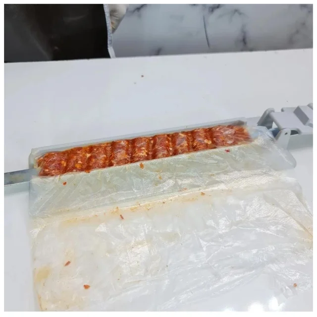 Shish Kebab Gép Barbecue Stringer Box Marhahús Zöldség Elrendezés Grill Konyha És Kiegészítők Kültéri Gát Török - Image 5