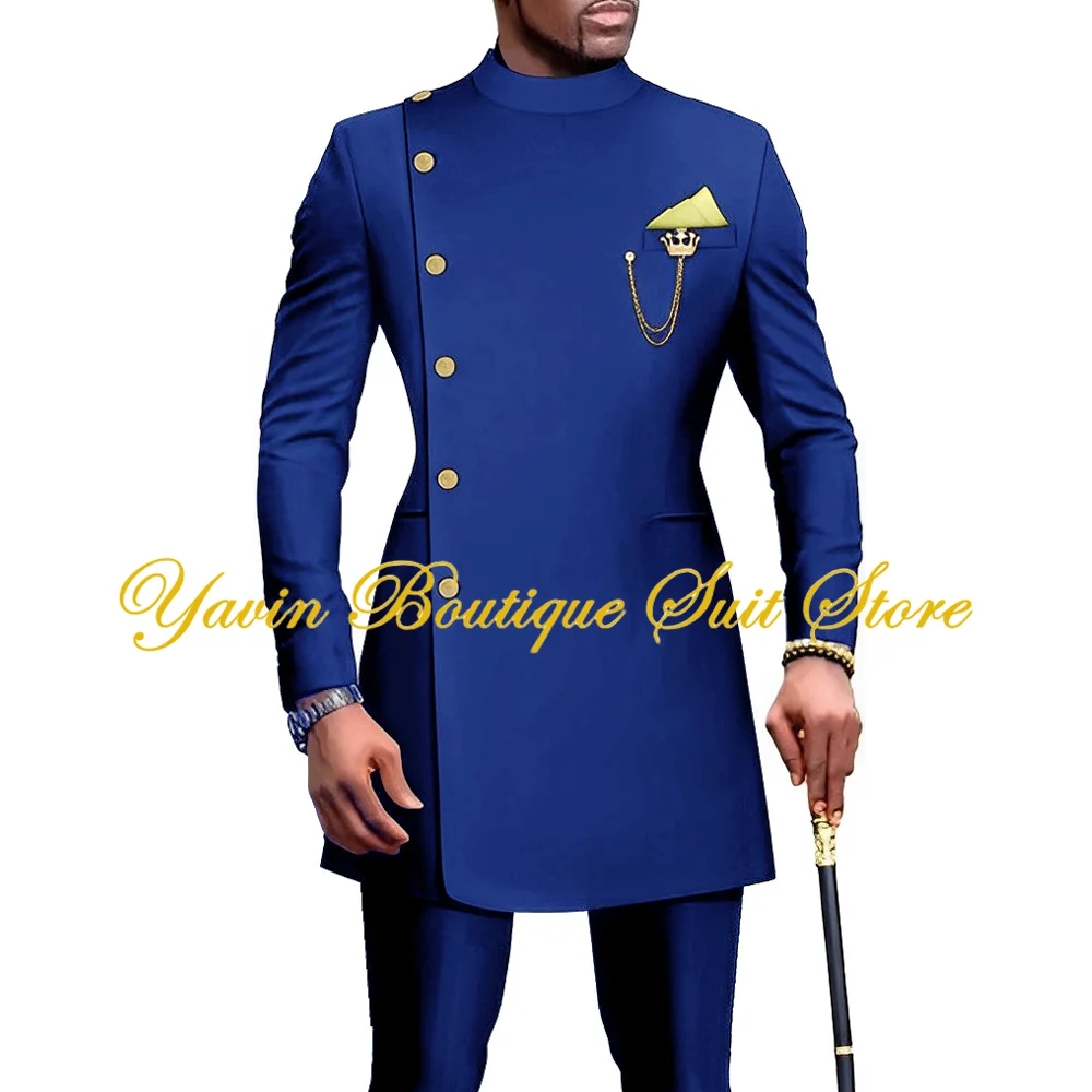 Men’s Suit 2 Piece Wedding Groom Tuxedo Single Breasted Long Jacket Pants Formal Homme Man Outfit Men’s Suit 2 Piece Wedding Groom Tuxedo Single Breasted Long Jacket Pants Formal Homme Man Outfit