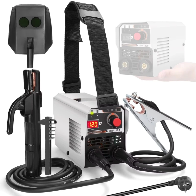 Soudeuses MIG MMA 2 en 1, à gaz de dioxyde de carbone, pour soudage manuel et sous protection, multifonctionnelles, à inverseur IGBT à courant continu, outils de soudage