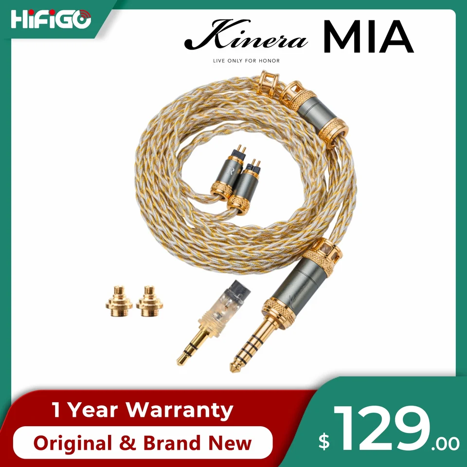 アクセサリー mia Kinera MIA Earphone Cable 6N Single Crystal Copper Earphones