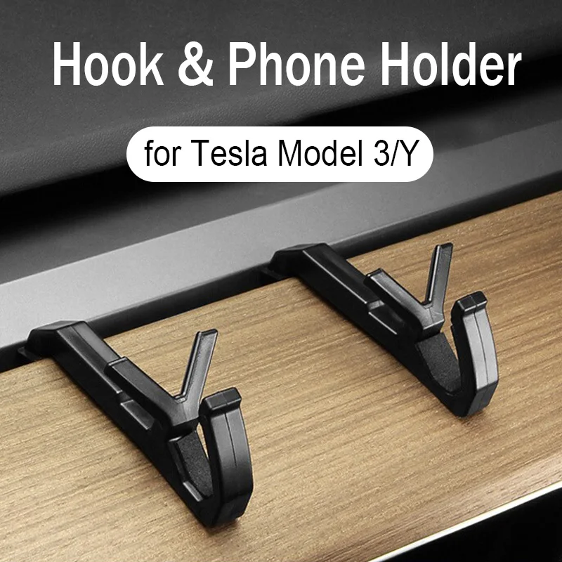 

For Tesla Model3/Y 2022 2023 Dashboard Hook Phone Holder supports interior modification special accessories