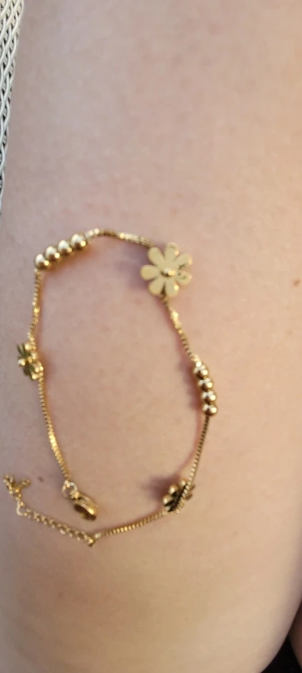 Stainless Steel Daisy Ankle Ornaments photo review