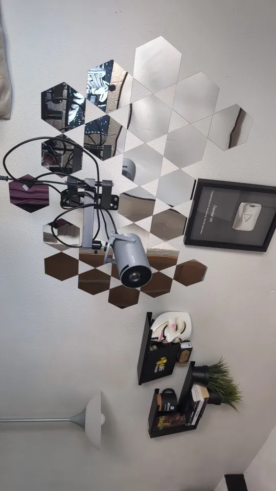 3D Hexagon Mirror Wall Stickers for Home Decor photo review