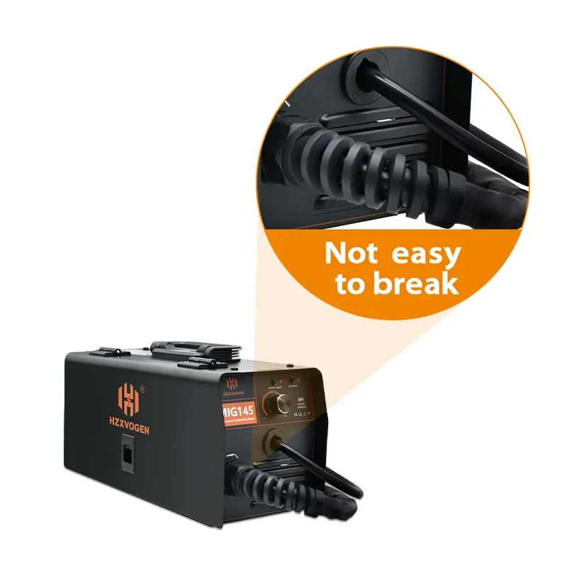 HZXVOGEN MIG145 Non Gas Semi-automatic Welding Machine 110V/220V Inverter IGBT For Gas Free Home Portable MIG welder welding welders