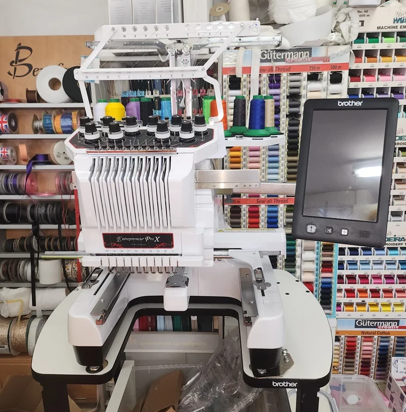 Discount Offer BroTher PR1050X 10-Needle Embroidery Machine with Embroidery frames