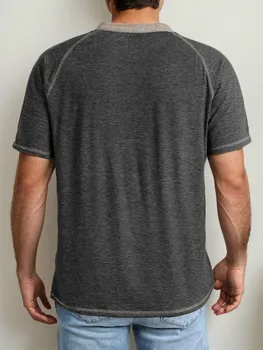 Men's Short Sleeve Casual T-Shirt, Comfortable and Breathable, Classic and Versatile, Perfect for Everyday Wear 6