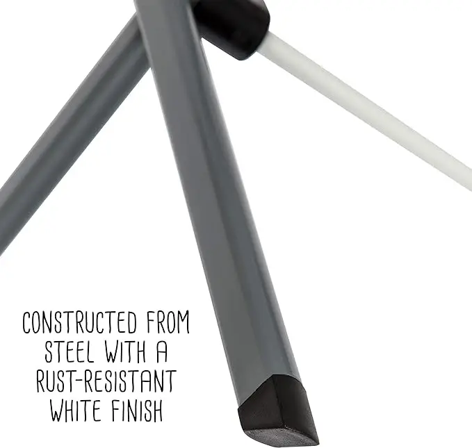 Collapsible steel drying rack. Space-saving design for indoor or outdoor use. Sturdy and foldable. 4
