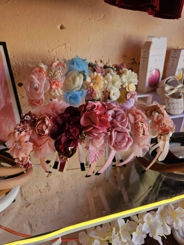 Artificial Floral Headband for Wedding and Party photo review