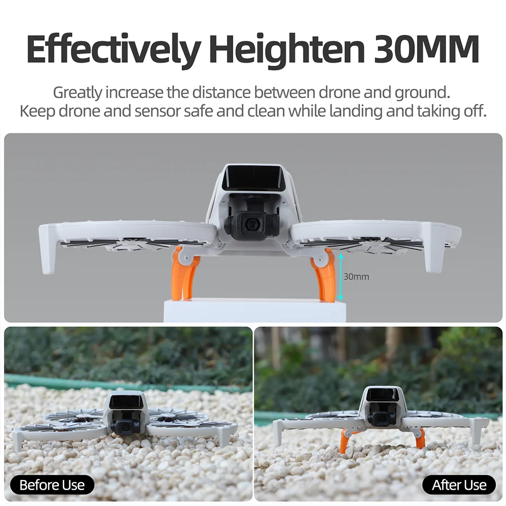 Train d'atterrissage Spider pliable pour DJI FLIP - 30mm