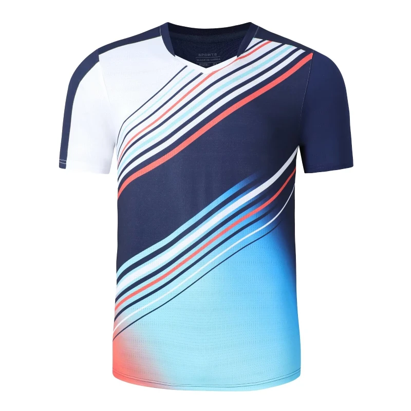 Long Lasting Sublimation Tennis Shirt Quick Dry Badminton Jersey Men's And Women's Breathable Ping Pong Training Tees