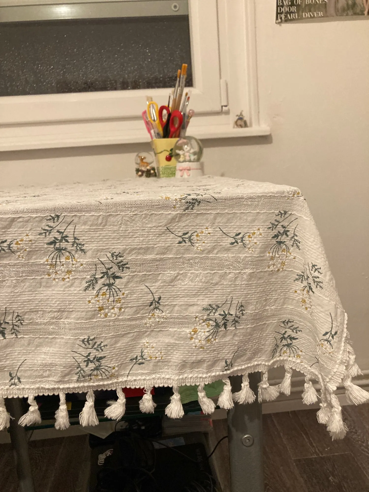 Nappe fleurie en coton