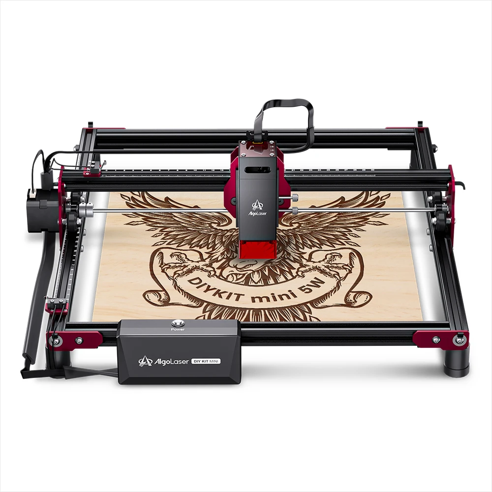 AlgoLaser-Controle de App Sem Fio Mini Gravador A Laser, Ferramenta De Carpintaria, Poderosa Máquina CNC De Mesa, Impressora Assistida A Ar, 10W