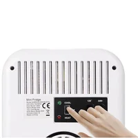 Кухонный холодильник 5л, мини-зеркальный холодильник, автоматический компрессор, студенческое общежитие, домашнее использование, портативный холодильник для пикника, кемпинга, 12 В/220 В — изображение 3