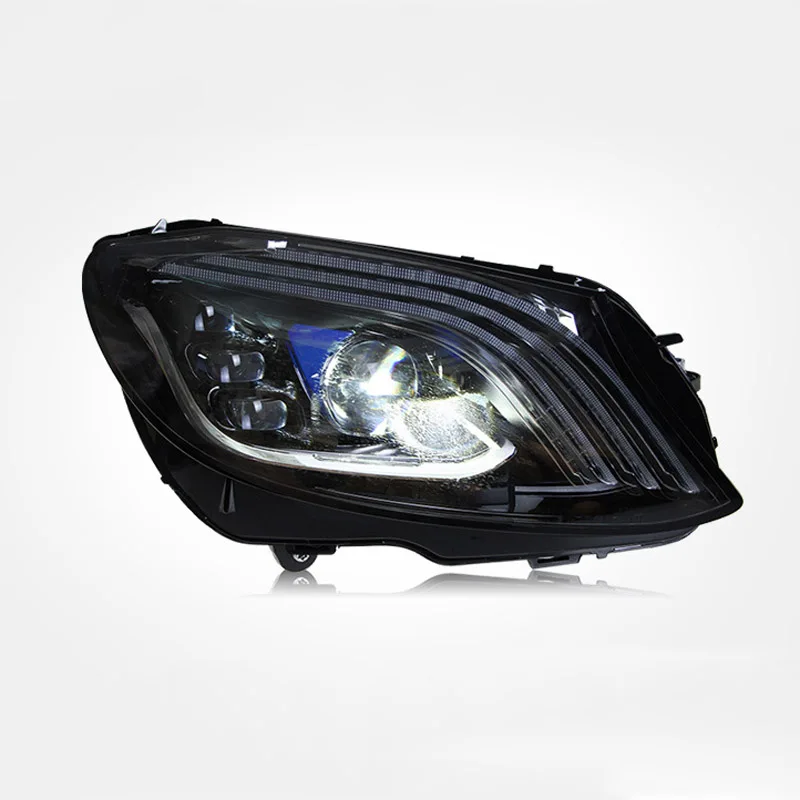 

Автомобильный Стайлинг передняя фара в сборе для Mercedes-Benz C-class W205 Модифицированная S-class Maybach динамический сигнал поворота