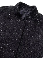 Nlzgmsj Women Shiny Sequin Jacket Y2k Gold Color Stand Collar Long Sleeve Short Coat Autumn Winter Ladies High Streetwear - Image 3