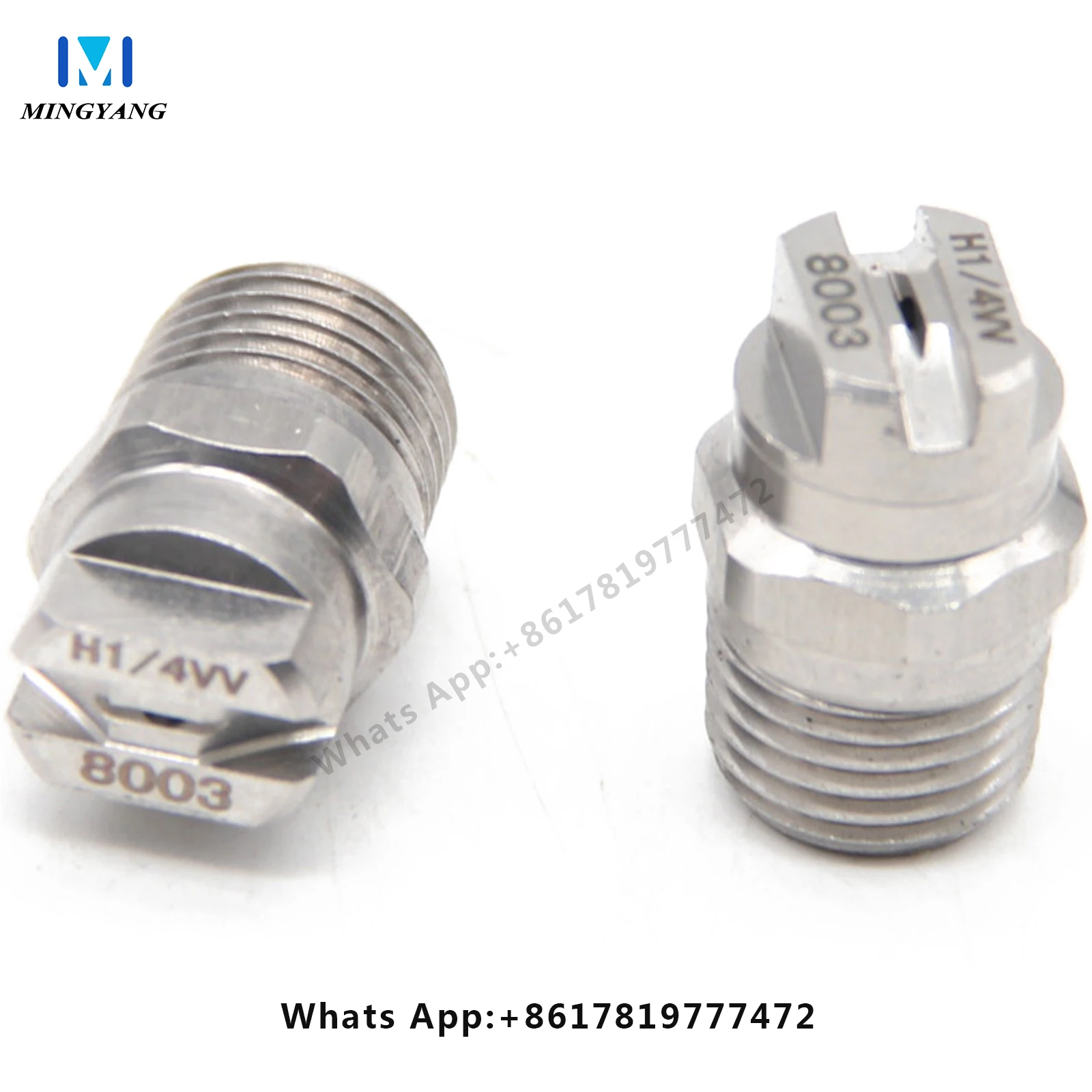 1 pc 1/4" 25/65/110 Degree High Pressure Stainless Steel Flat Fan Spray Nozzle, Road Sweeper/Dirty Floors/Walls Spray Nozzle 6
