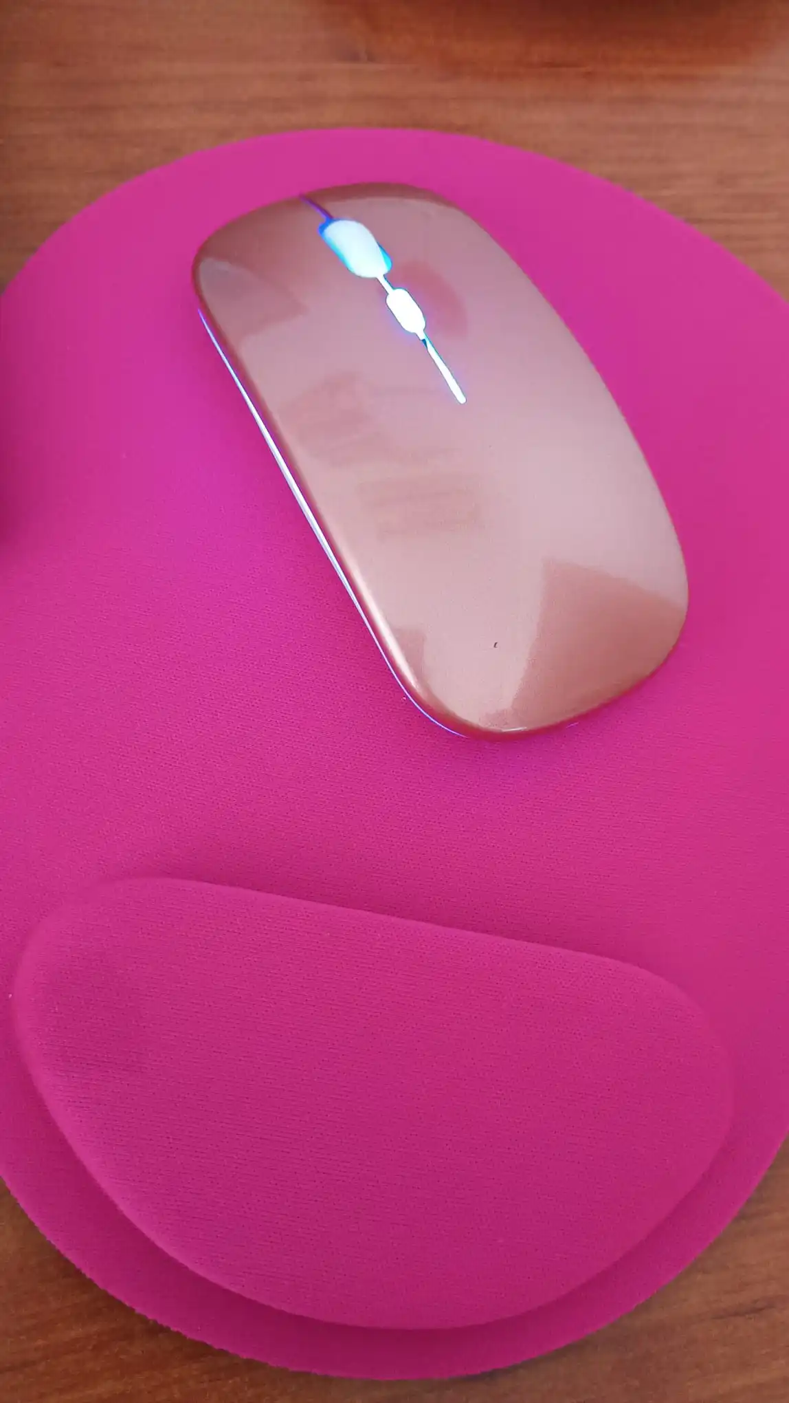 Ratón inalámbrico recargable silencioso retroiluminado con LED ratones PC portátil ordenador Mous 2,4 Ghz receptor Bluetooth modo Dual ratones ópticos photo review