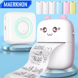 Mini Label Printer Thermal Portable Printer Sticker Paper Inkless Wireless Impresora Portátil Android IOS Bluetooth Mini Printer