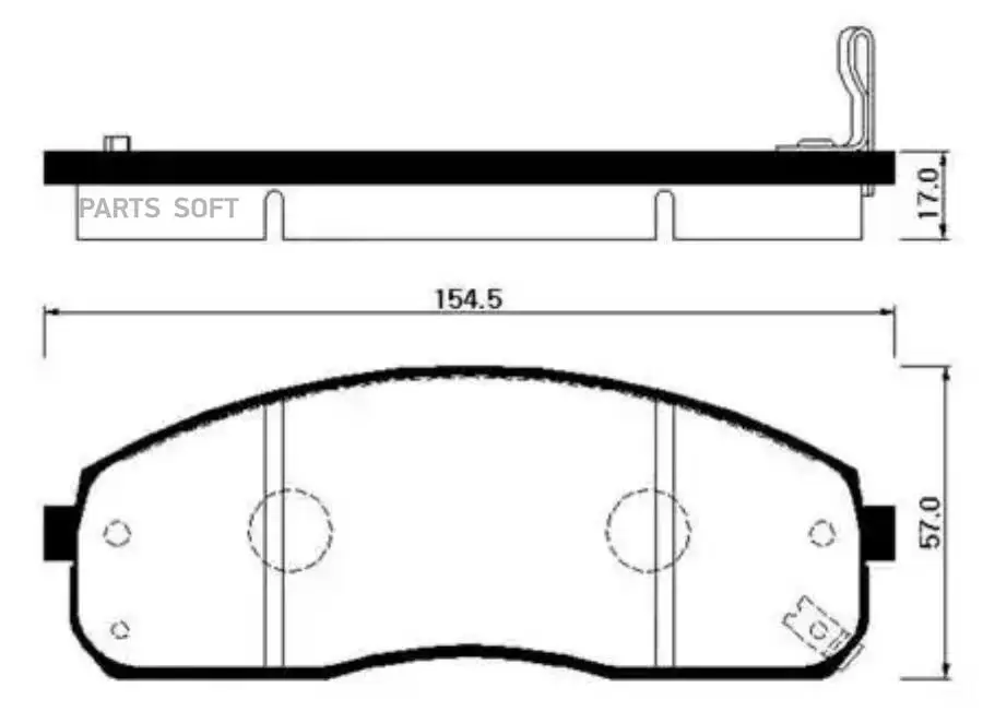 HSB HP1023 Колодки торм