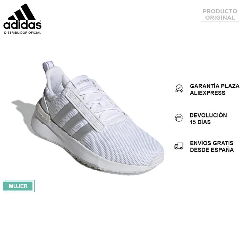 Adidas Racer Zapatillas hombre, mujer, Mediasuela Cloudfoam, Primegreen, Materiales reciclados, Parte superior Forro textil - NUEVO ORIGINAL - AliExpress Deportes y