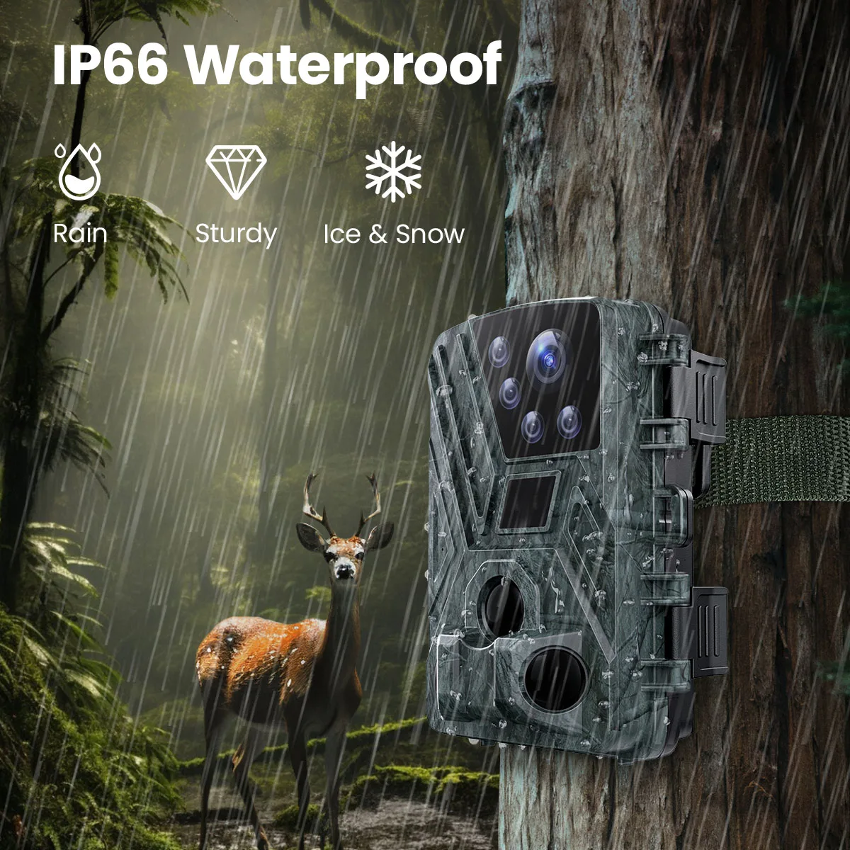 Wild Trail Camera Infrared Night Vision Motion Wildlife Camera Monitor Weatherproof Tracking Surveillance Photo Traps 2
