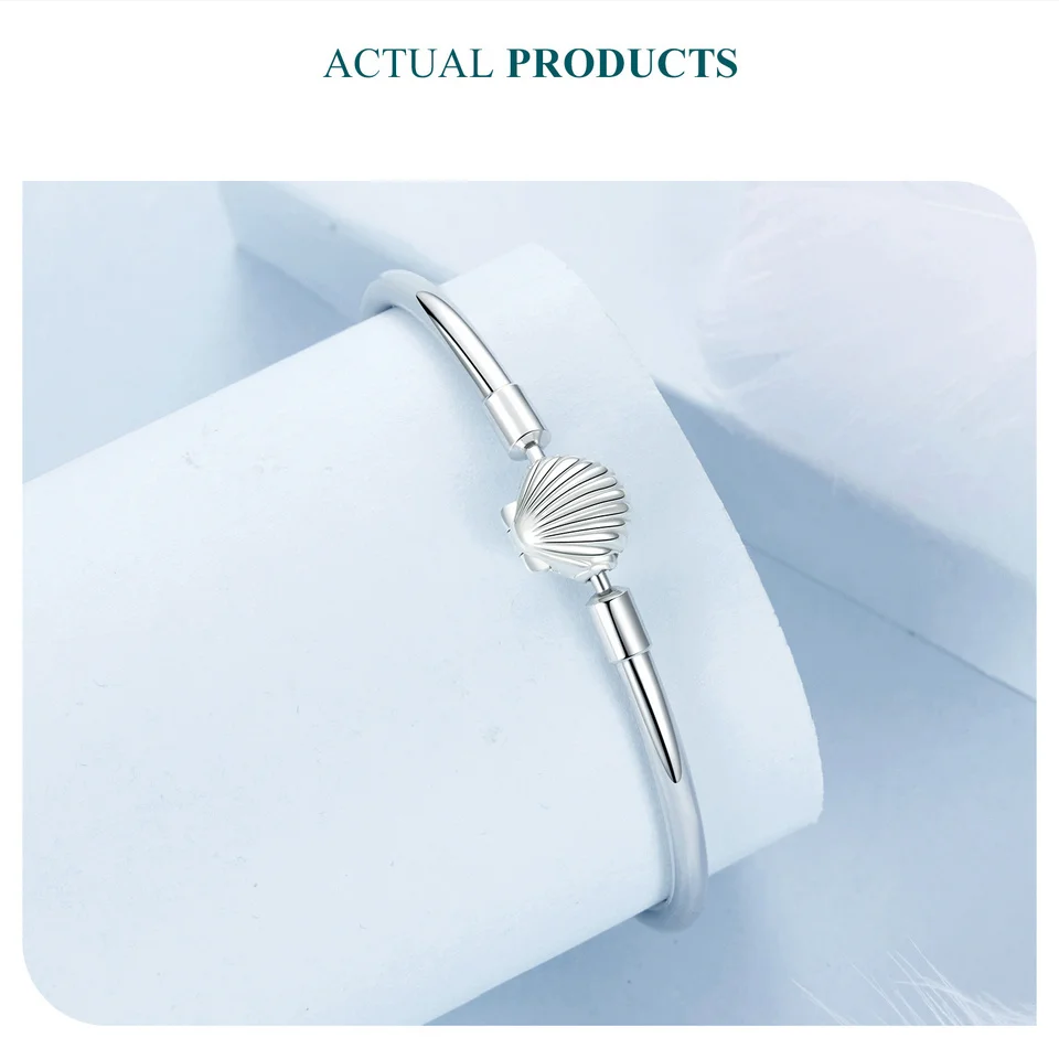 Silver Shell Bracelet Bangle