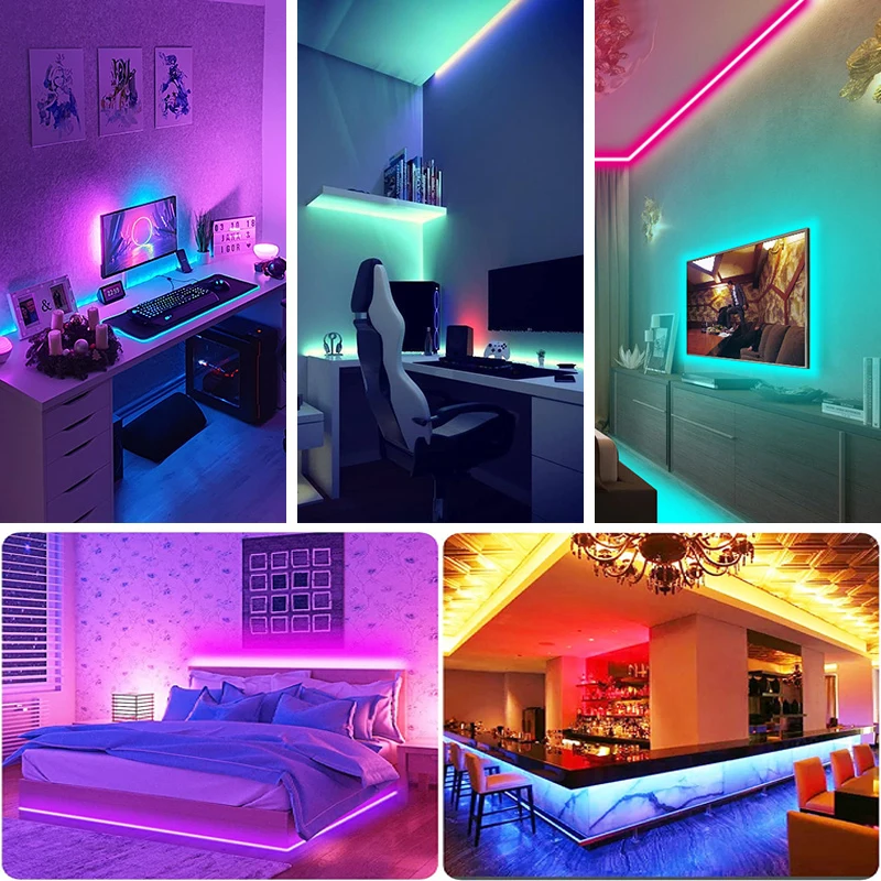 Luces Led Para Habitacion Cinta Leds Rgb Usb Control Colores