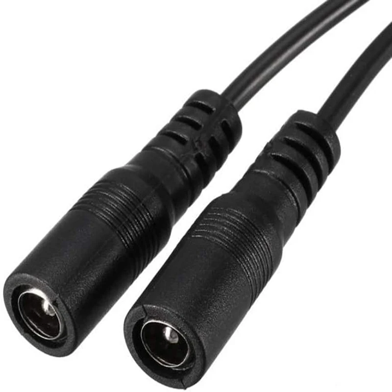 Flashfish Solar Connectors DC Y Series Cable 1 Male Anderson to Dual Female 5.5mm x 2.1mm DC Power Extension Wire 200W Max extension cable solar panel connector cable