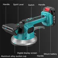 Machine à poser des carreaux à 10 vitesses, outil sans fil portable, outil de pose de carreaux de sol et de mur, outil de vibration pour batterie Makita 18V 2
