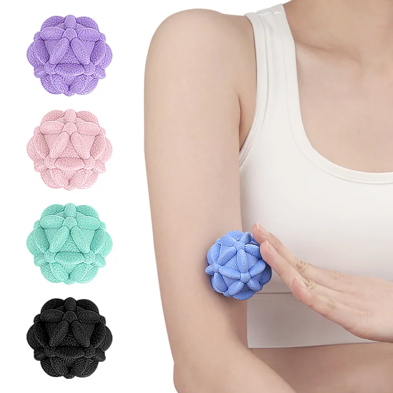 5PCS Soft Elastic Solid Petal Fascia Ball for Leg Relaxation Body Massager Fitness Massage Muscle Roller for Plantar Fasciitis