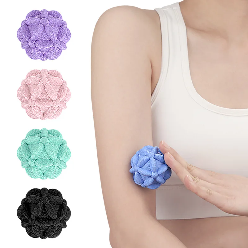 5PCS Soft Elastic Solid Petal Fascia Ball for Leg Relaxation Body Massager Fitness Massage Muscle Roller for Plantar Fasciitis утяжеленный мяч bosu soft fitness ball 1 8кг hf 72 10879 m