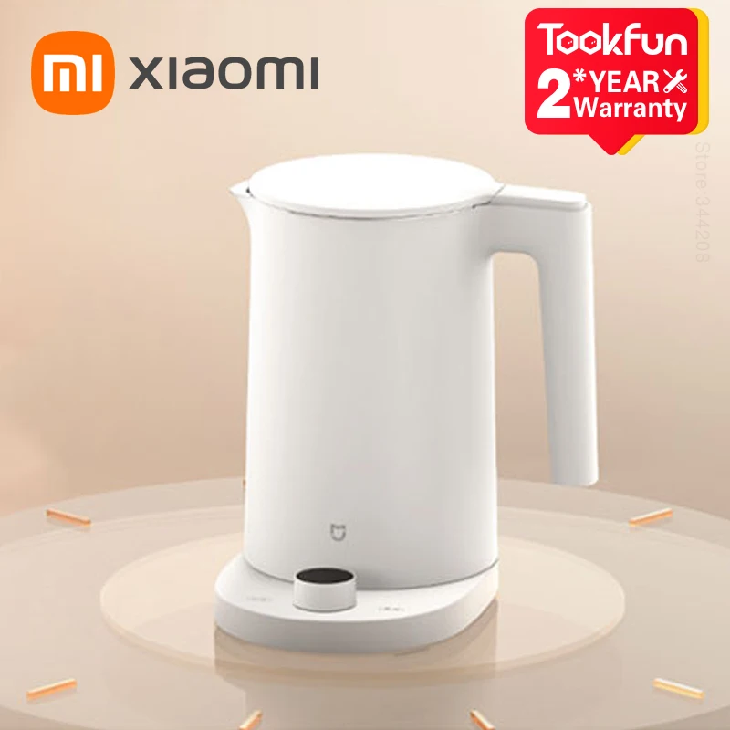 

Умный электрический чайник для воды XIAOMI MIJIA 2 Pro, светодиодный дисплей, интеллектуальный контроль температуры, быстрый заварочный чайник из нержавеющей стали