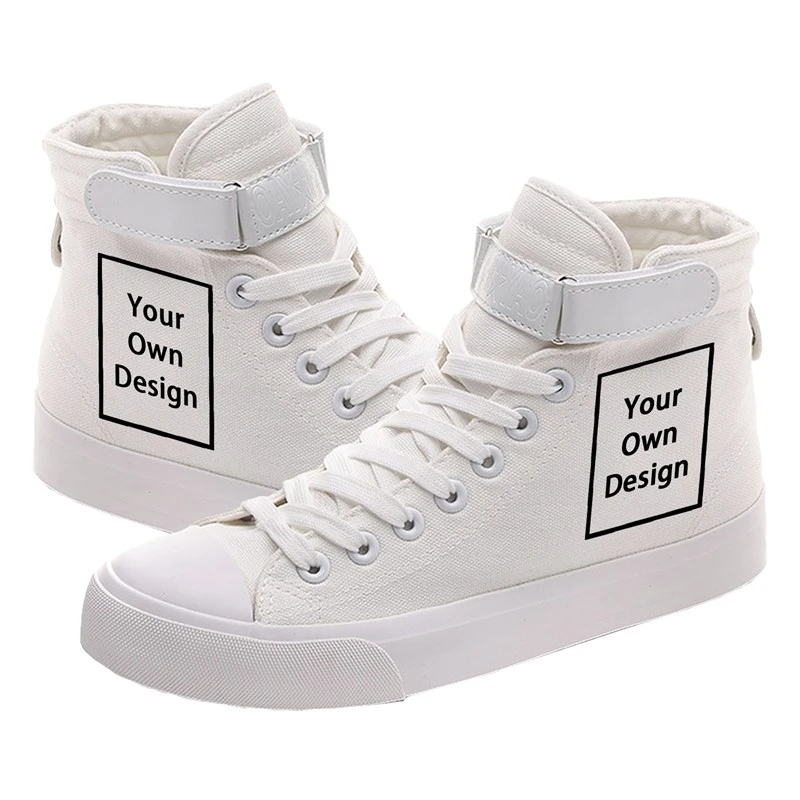 Men/women Customized Sport Shoe Diy Your Logo  Print Summer Autumn  Casual Shoes High-Top Shoes Sneaker Street Style 2