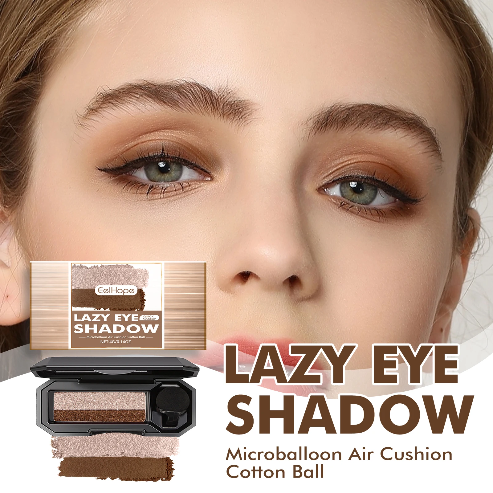 Natural Pearl Matt Dual Color Eye Shadow Makeup