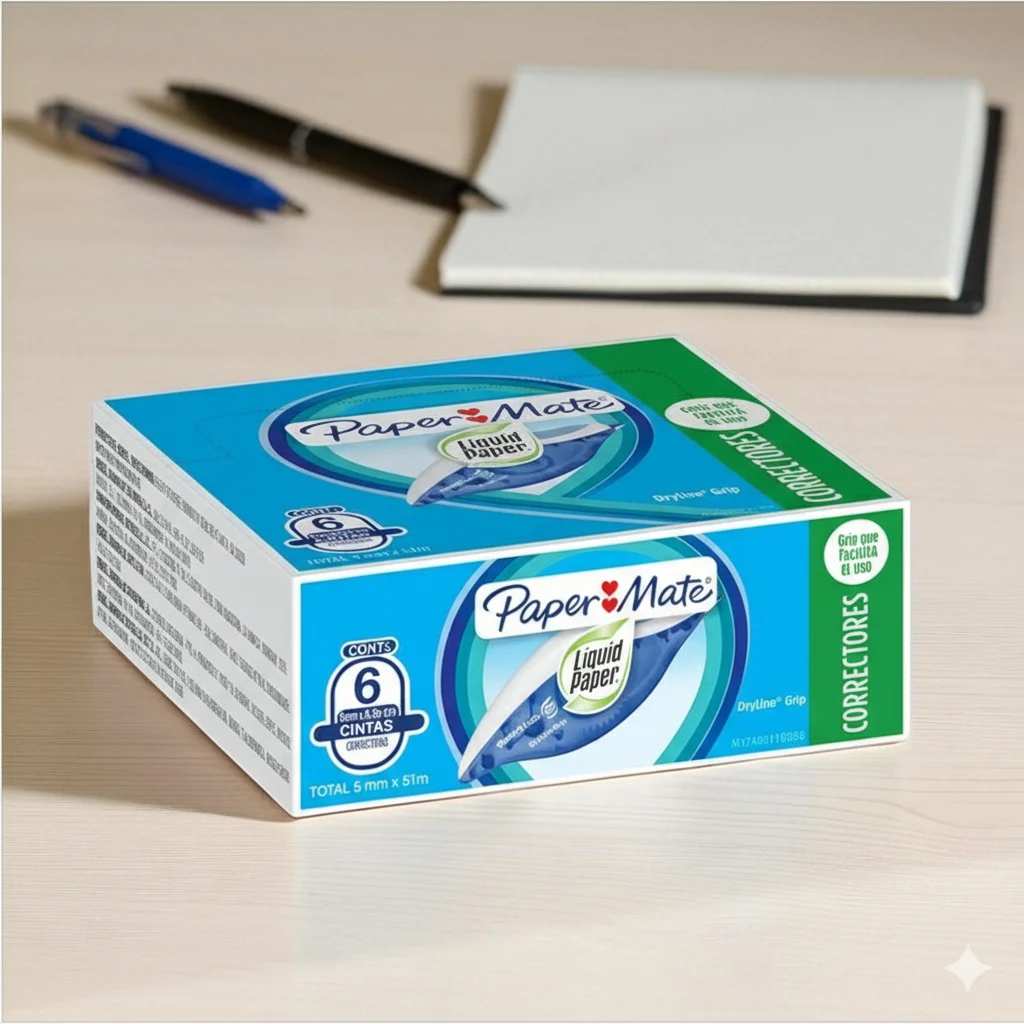 Liquid Paper Concealer Dryline Tape Box with 6 Pieces M17400110308