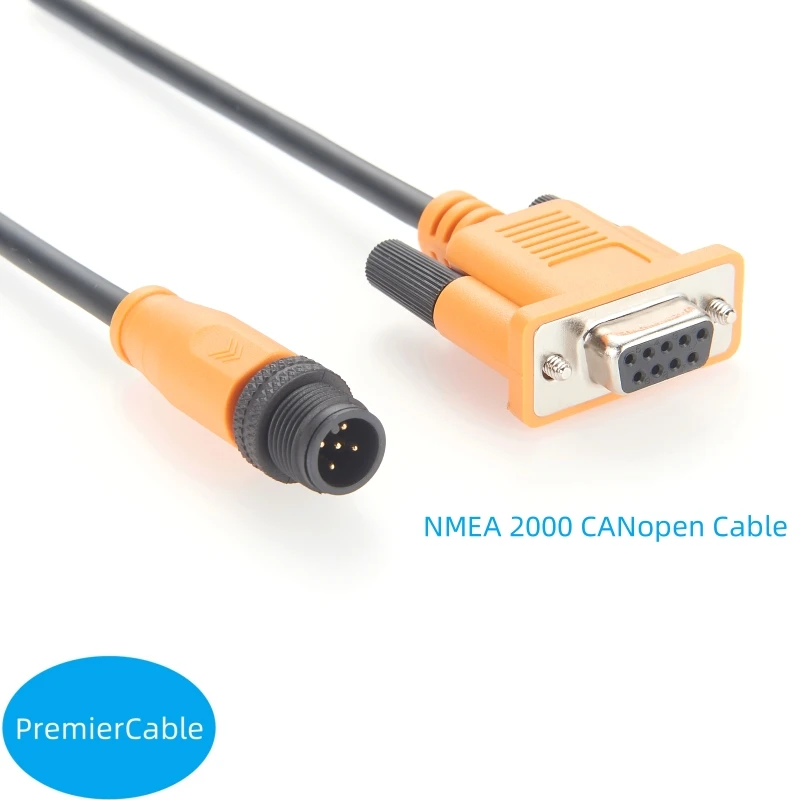 Cáp Connector M12 A-Code Male 5 Pin to DB9 Male Cable Dài 3M 10ft