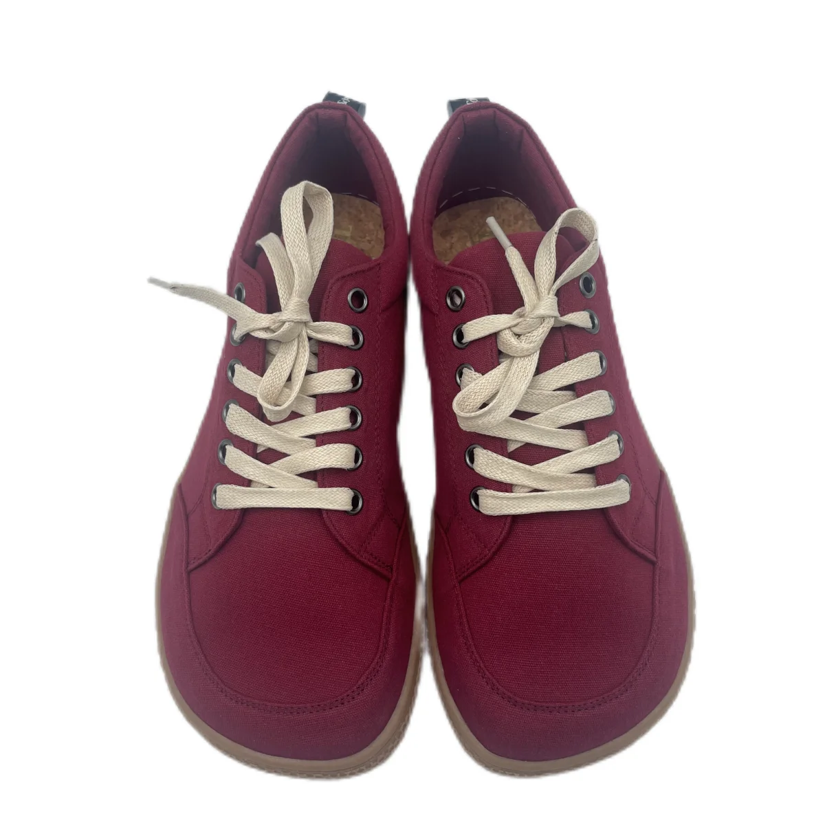 Tipsietoes 2025 Natural 100% Cotton Canvas Barefoot Women Lace Sneaker With Flat Soft Zero Drop Sole Wider Toe Box Light Weight 6