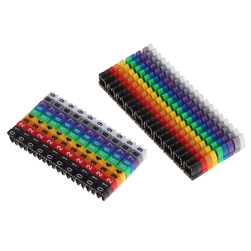 Cable Markers C-Type Marker Number Tag Label 100Pcs/150Pcs/lot 2-3mm Wire
