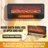 2000 Вт напольный каминный обогреватель, настенный имитация пламени, камин с дистанционным управлением, новый обогреватель, настольный обогреватель, теплый вентилятор