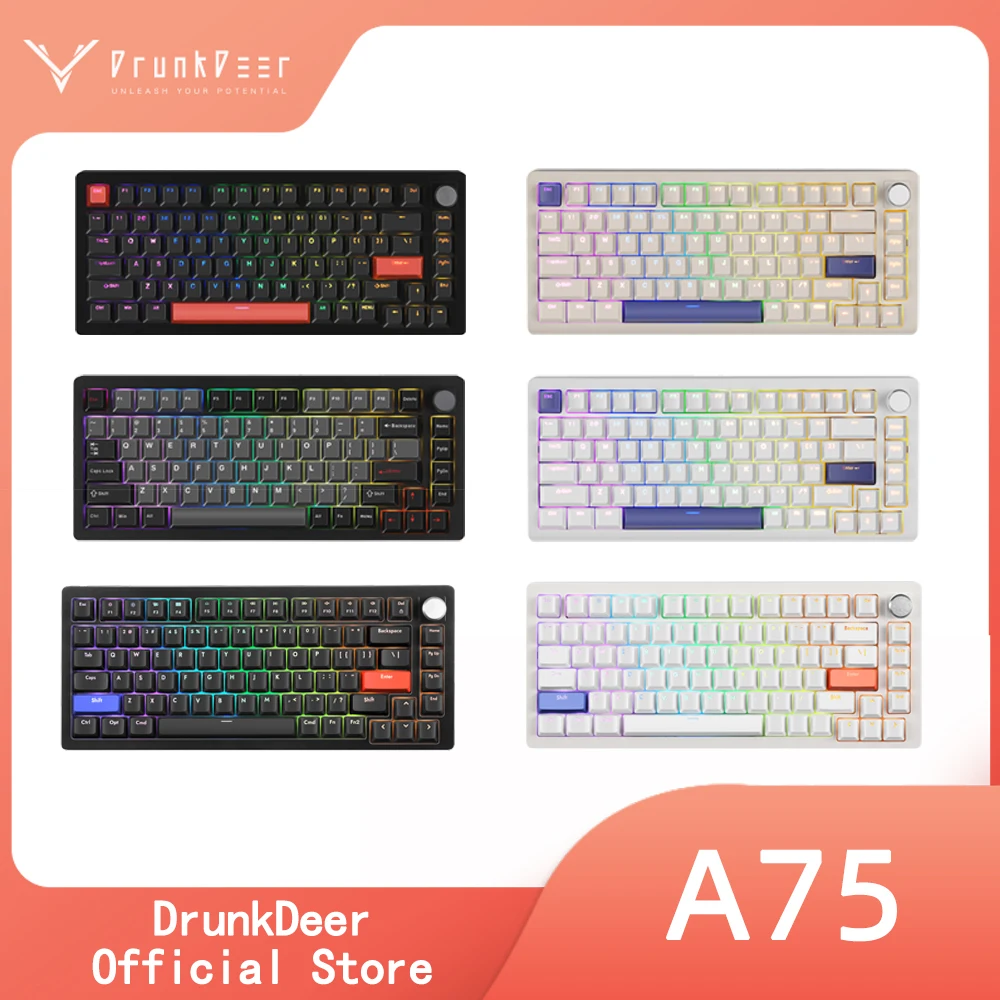 Drunkdeer a75 Rapid Trigger mechanische Tastatur, tkl Gaming 