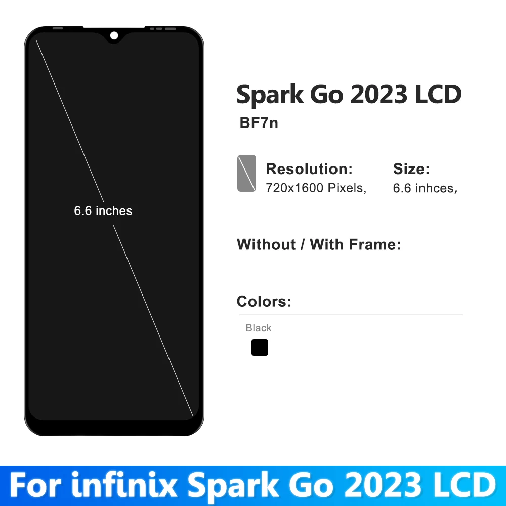 Ǵн ũ ũ  2023 LCD BF7N ÷ ũ, ġ г Ÿ  ü,  , 6.56 ġ 