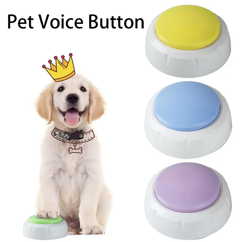 Pet Dog Sound Box Toys Pet Voice Recorder Talking Cat Educational Toys Squeeze Box Puppy