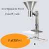 Manual Filling Machine Stainless Steel Large Diameter Feeding Hopper Packaging Vacuum Bag Oil Proof Sub-Packing Machine Funnel 2