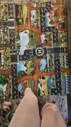 Kids Playmat Waterproof Non-Toxic Educational Rug for Toddlers - Dino photo review