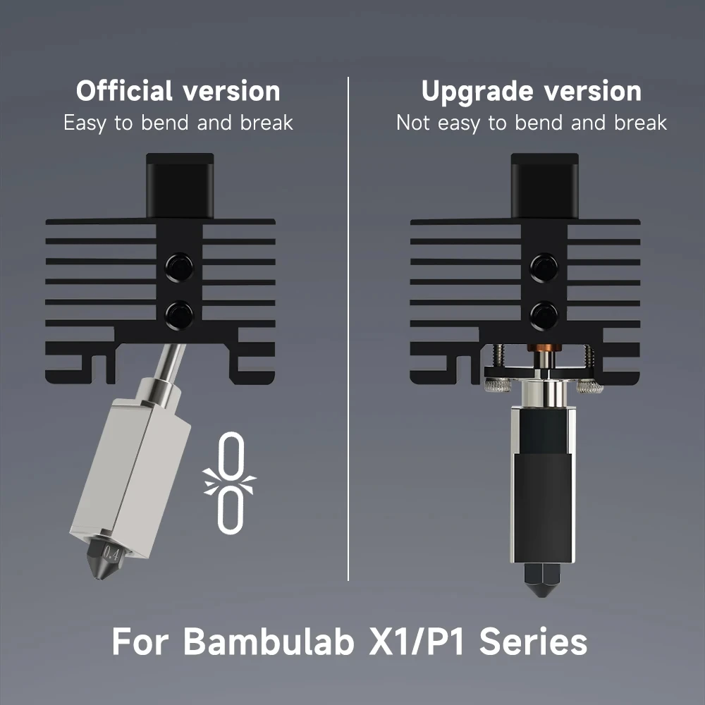 Bambu Lab 핫엔드 업그레이드 2.0 버전, Cht 깍지 bambulab Bi 금속 히팅 브레이크, 대나무 Bambulabs X1 X1C P1s P1P 핫엔드