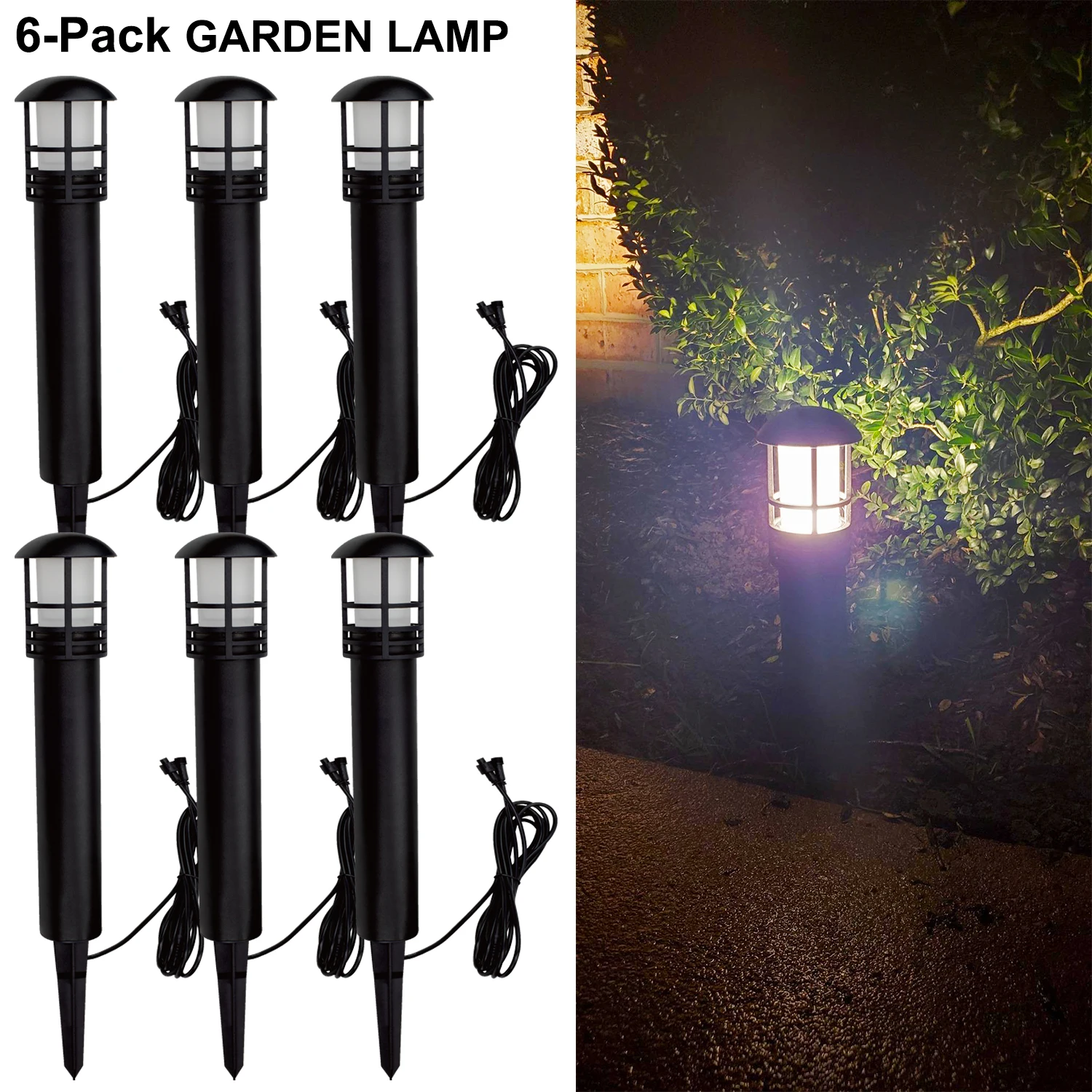 Garden Lights 18W Outdoor Garden LED Landscape Lights Mushroom 2*1m Cable Waterproof IP65 DC12V Yard Park Pathway Lawn Lamps